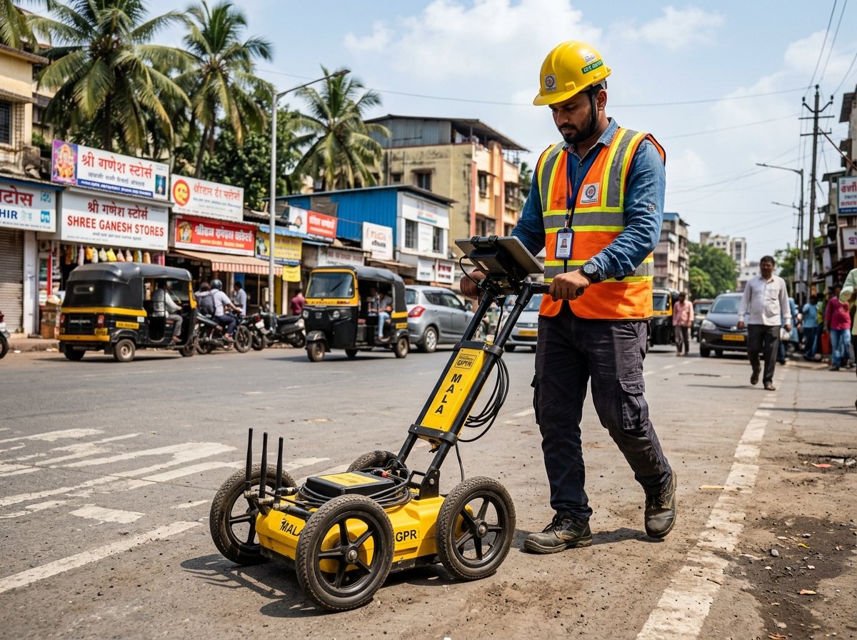 GPR Ground Penetrating Radar Cart